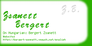 zsanett bergert business card